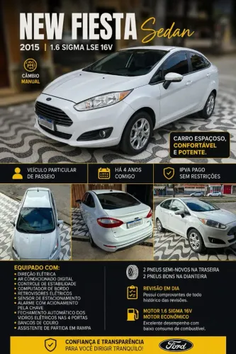 Ford Fiesta Sedan 1.6 16V Flex Mec. 2015