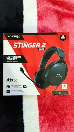 HEADSET HYPERX MUITO NOVO - STINGER 2 CORE