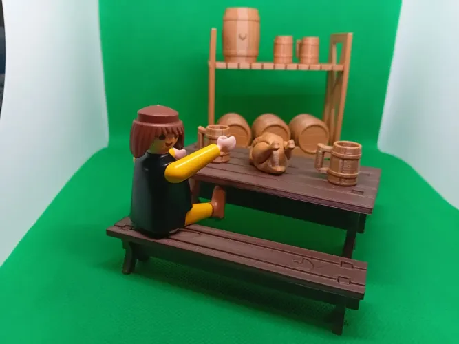 Playmobil adega de vinhos 3D (leia a descrição)