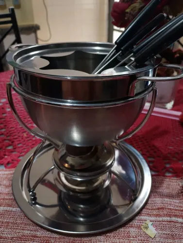 Stainless steel fondue 70 reais