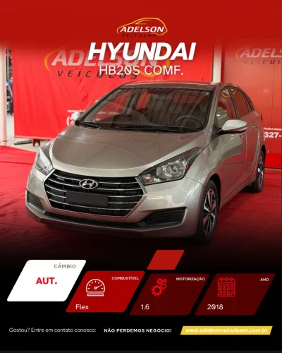 Hyundai HB20S 5 Anos 1.6 Flex 16V Aut. 2018