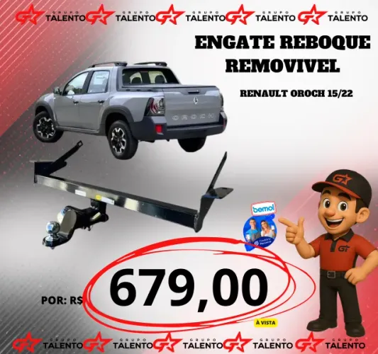 ENGATE REBOQUE REMOVIVEL OROCH