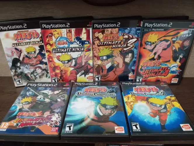 Coleção Naruto Shippuden para PS2 (REPRÔ) LEIA