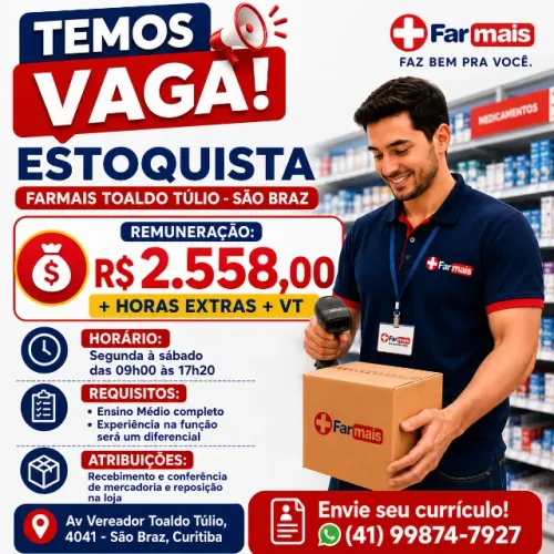 ESTOQUISTA - INICIO IMEDIATO