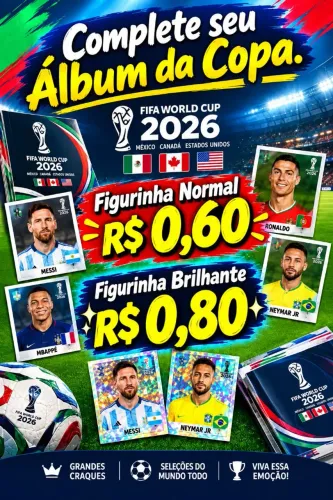 0,60 Figurinhas Copa 2026