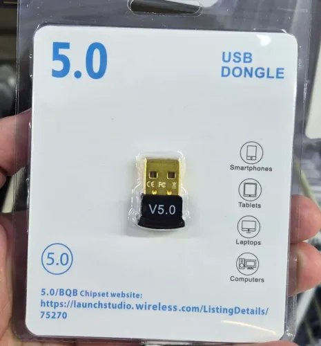 ADAPTADOR BLUETOOTH USB 5.0 (AT-BL5.0)<br>