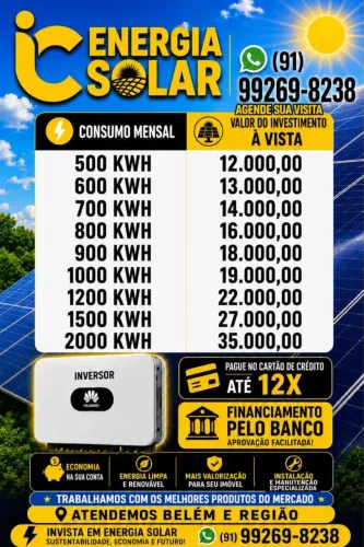 VENDA ENERGIA SOLAR / LIMPEZA PLACA SOLAR