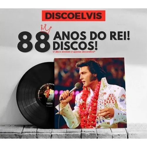 Disco Decorativo (Não Contém Músicas) Elvis Aloha From Hawaii Edição Limitada