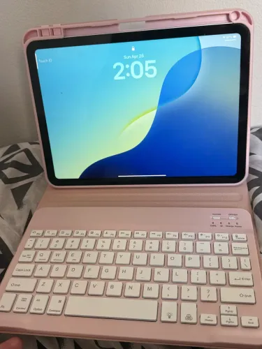 iPad A16 128GB + Apple Pencil + Teclado + Mouse Rosa | Kit Completo