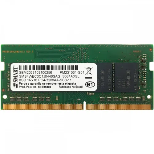 Memória RAM DDR4 8GB 3200 SODIMM