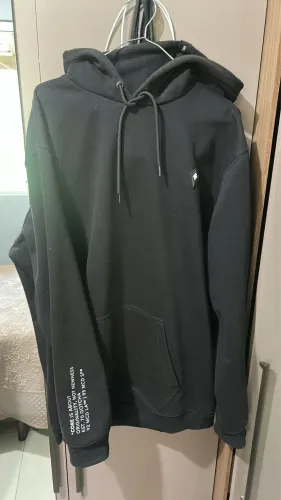 Moletom MCD Original Preto Canguru com Capuz Estampado Masculino