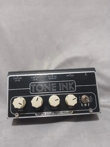 Pedal Preamp Tone Ink Clear Solid State Para Guitarra E Baixo