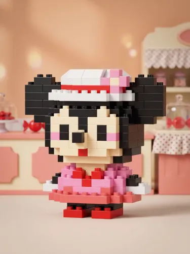 Minnie Mouse | Mini Blocos de Montar 