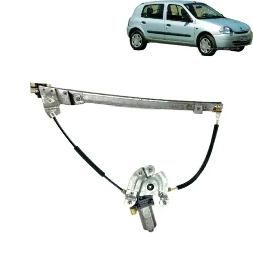 Maquina de Vidro Dianteira Direita Elétrica Renault Clio 2002 2003 2004 2005 2006 até 2013