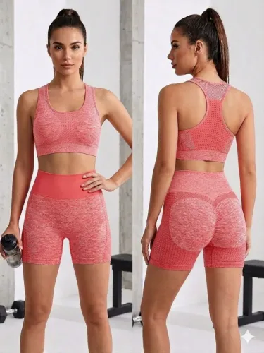 Conjunto Fitness academia Push Up com bojo