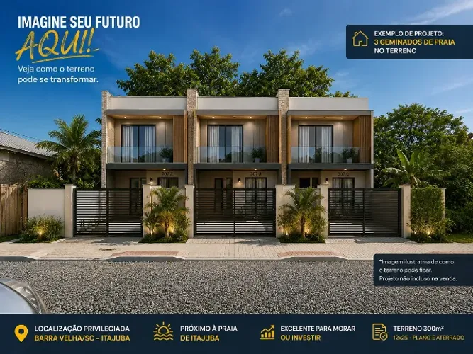 Terreno Vendo ou Troco - Barra Velha/SC (Praia de Itajuba) 300m²