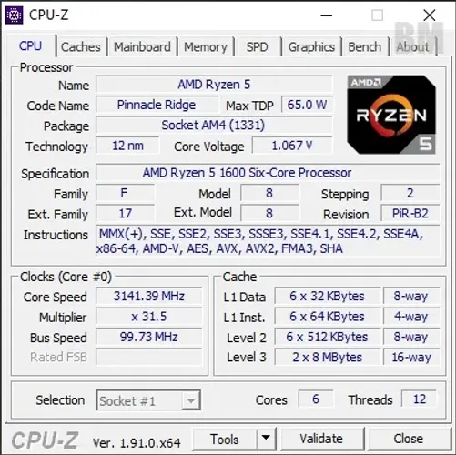 PROCESSADOR AMD RYZEN 5 1600AF - AM4