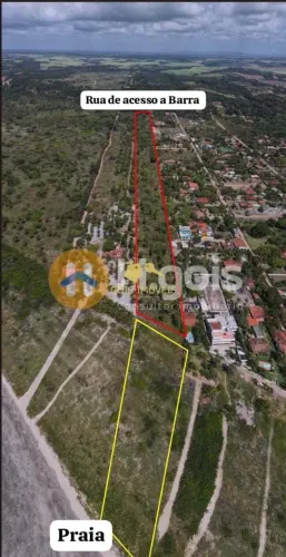 Terreno beira-mar com 46.000m² na Ilha da Crôa Barra de Santo Antônio