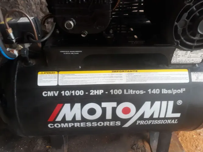 Compressor moto mil 10 pés 2 hp