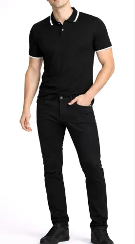 Kit Camisa Polo e Calça Preta 