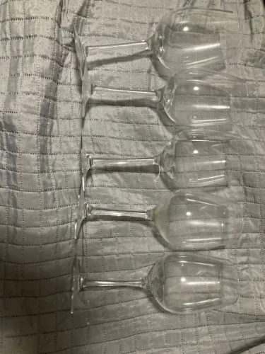 5 taças de cristal