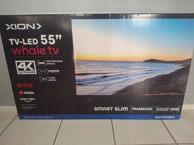 Smart TV 55? 4K nova lacrada na caixa 