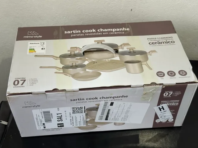 Jogo de Panelas CERÂMICA ANTIADERENTE!! MIMO STYLE!! PROMOÇÃO!!