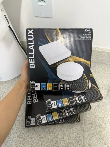 Luminária plafon sobrepor quadrado