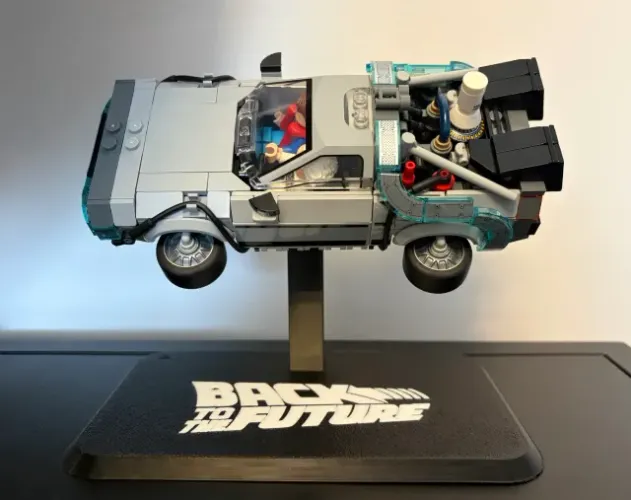 Lego display De Volta para o Futuro (77256) Suporte de Exposição para Delorean