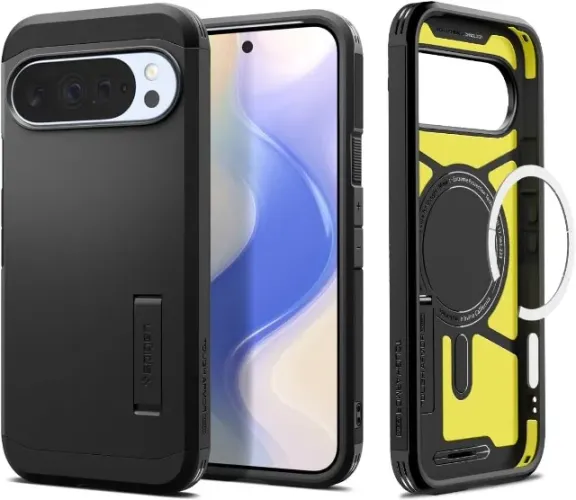 Capa Spigen para Pixel 10 Pro XL, Tough Armor Anti-Impacto com MagFit, cor Preto