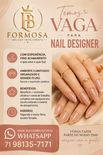 VAGA NAIL DESIGNER & MANICURE no CAB - Paralela