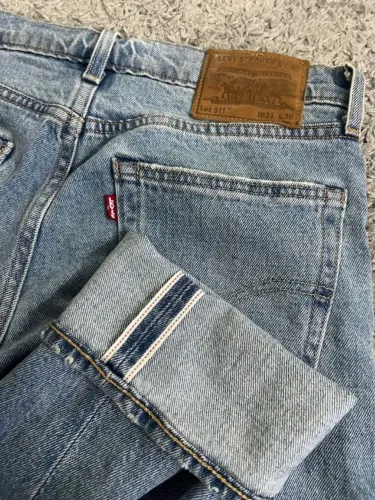 Levis 511 Selvedge premium calça jeans slim 31x30