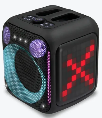 CAIXA DE SOM AMPLIFICADA AMVOX ACA 410 NEON