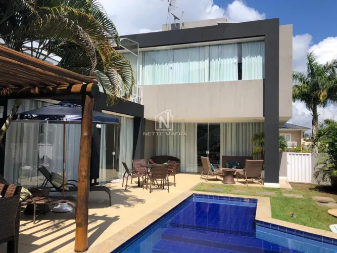 Casa em Condomínio para Locação em Camaçari, Abrantes, 4 dormitórios, 4 suítes, 6 banheiro