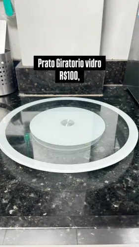Prato Giratorio Vidro