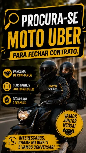 Motouber pra fechar contrato!