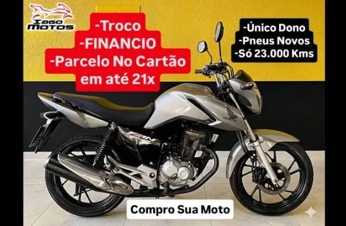 Honda CG Fan 160 ESDi 2023, Único Dono, factor start titan bros 125 150 300 cb fazer xre