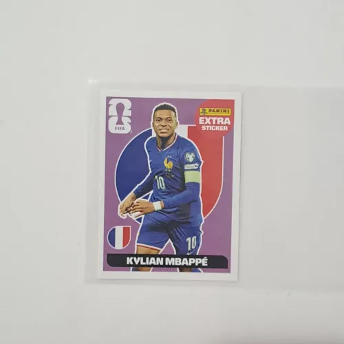 FIGURINHA EXTRA STICKER Kylian Mbappé LILÁS