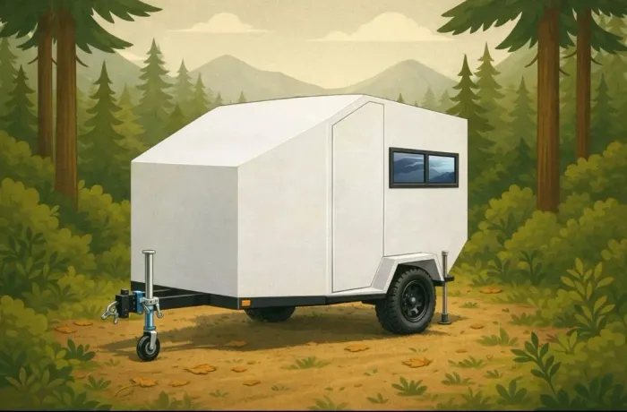Trailer estilo Off-Road fase final de acabamento