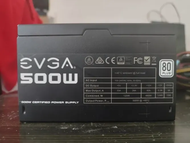 Fonte EVGA 500W - Funcionando Perfeitamente