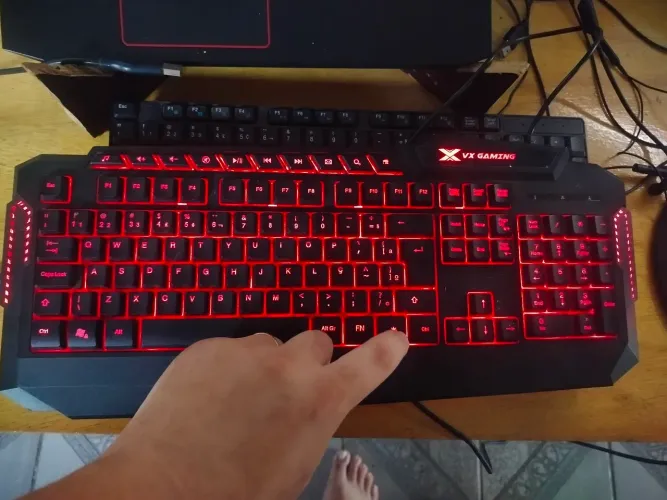 Teclado Gamer VX Gaming RGB 100% ? 3 Modos de Cores