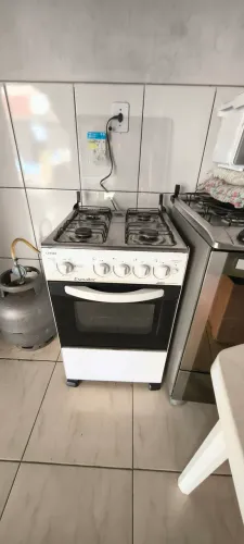 Fogão Esmaltec Caribe 4 Bocas Branco - Muito Bem Conservado