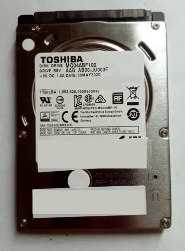 HD 1 TB ( 1 Terabyte ) Toshiba MQ04ABF100 para notebook