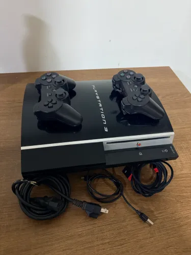 Ps3 Fat Sony DESBLOQUEADO com 2 Controles e Entrega Grátis!