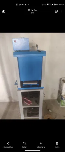 Máquina de fazer chinelos completa 220v PARCELO NO CARTÃO