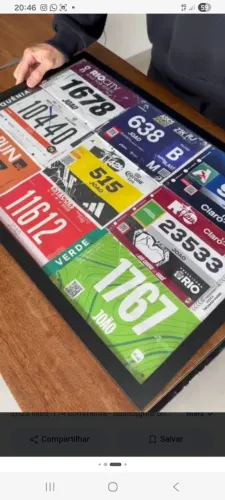 Quadro (números de peito/corrida)