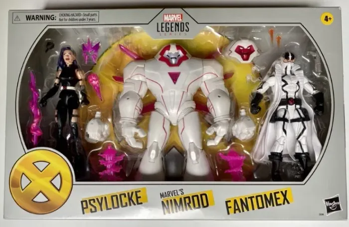 Marvel Legends tree pack Nimrod Psylonke e Fantomex