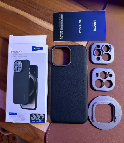 Capa IPhone 16 Pro Max Neewer Adaptador Lente 17/67mm Preto