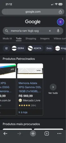 Memoria RAM 16gb Xpg 