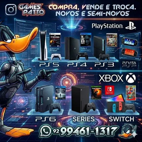 Compras,vendas e negociações de jogos e consoles 